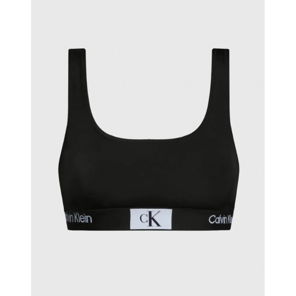 Calvin Klein Γυναικείο Μαγιό Top Μαύρο - KW0KW02354-BEH