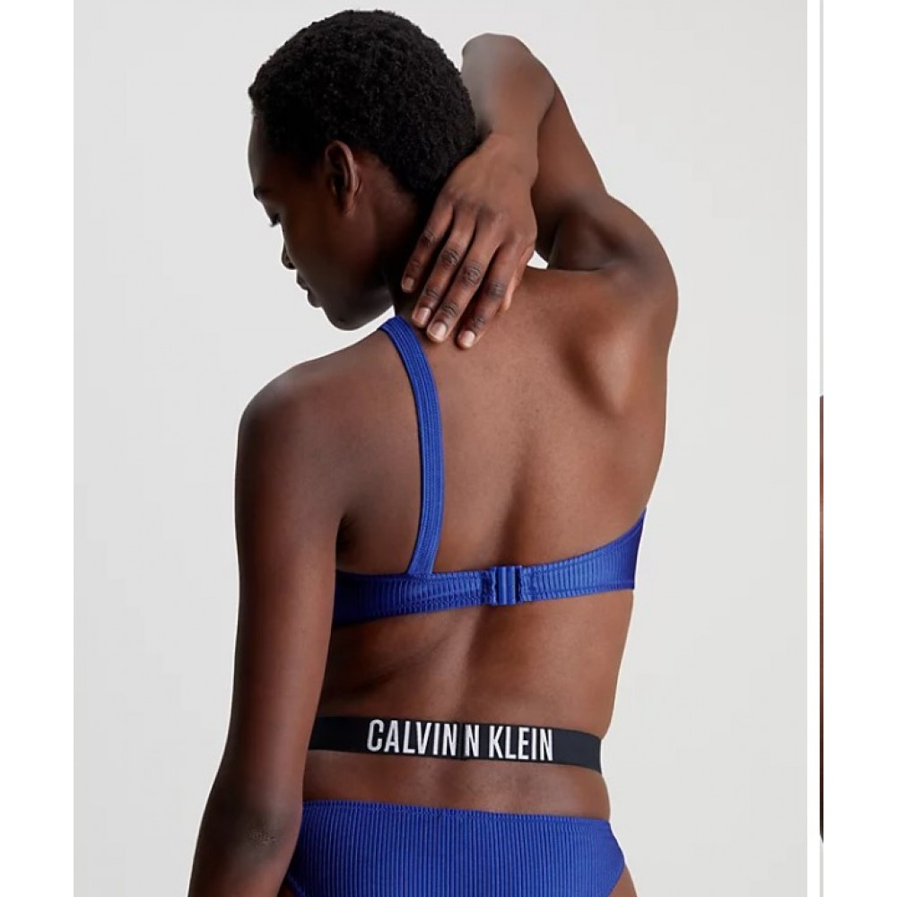 Calvin Klein Γυναικείο Μαγιό Top Μπλε - KW0KW02388-C7N