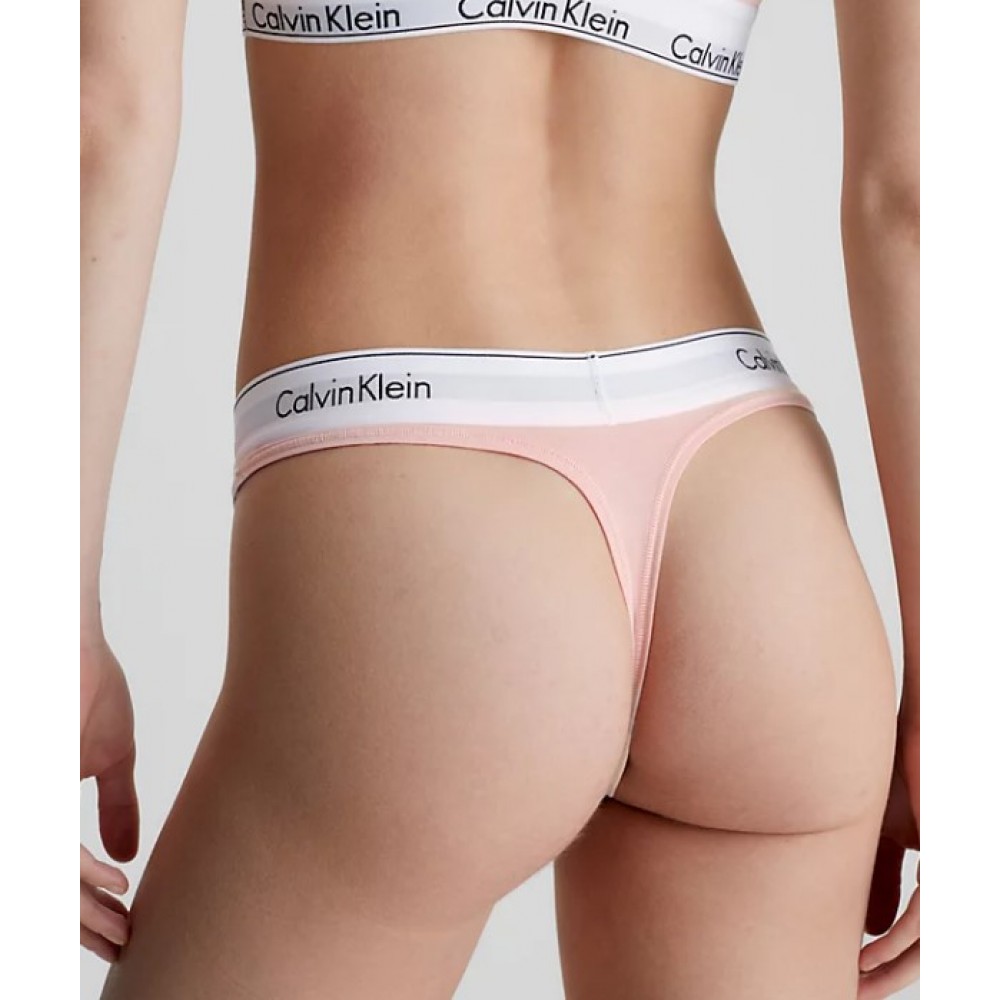 Calvin Klein Γυναικείο Σλιπ String Ροζ - 0000F3786E-TQO