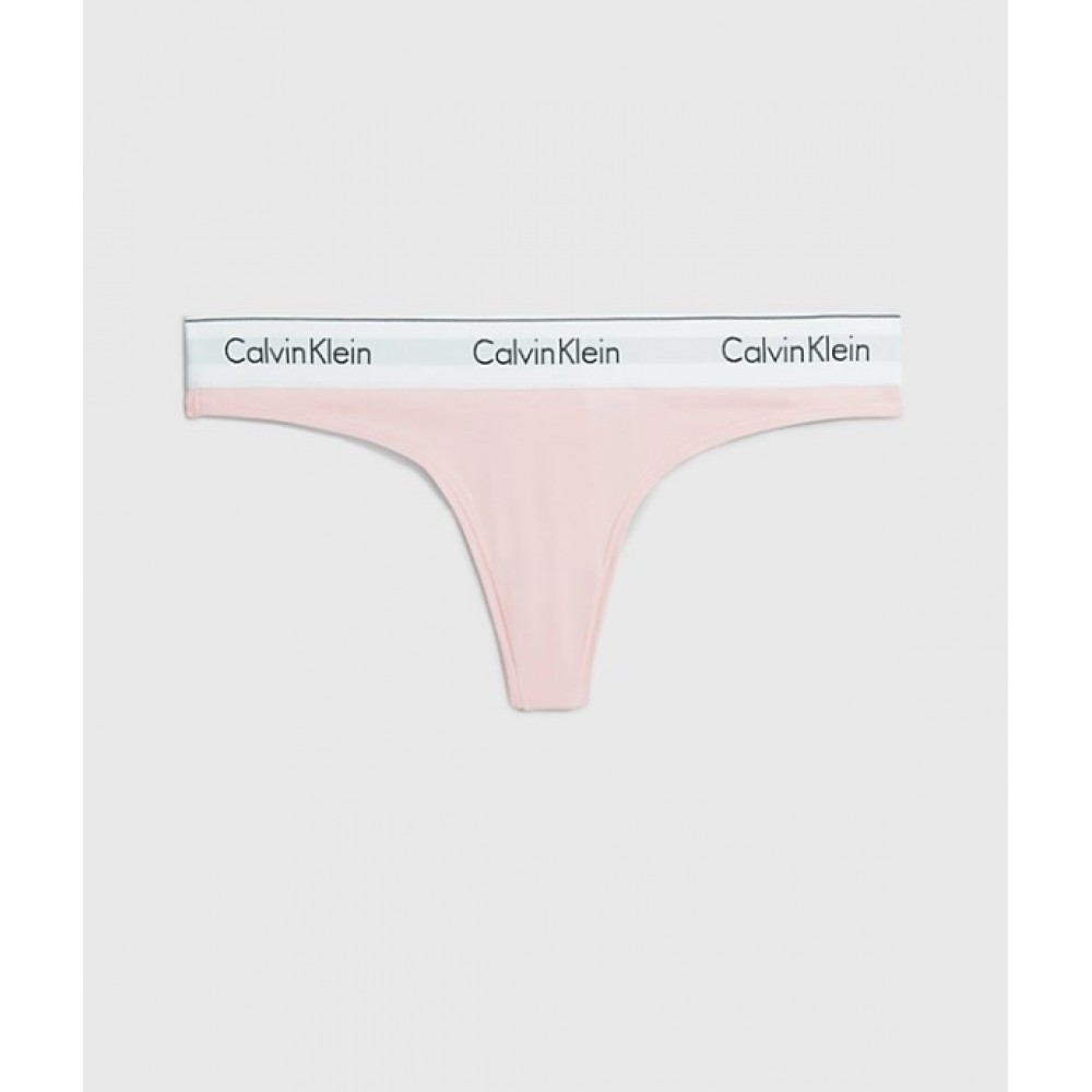 Calvin Klein Γυναικείο Σλιπ String Ροζ - 0000F3786E-TQO