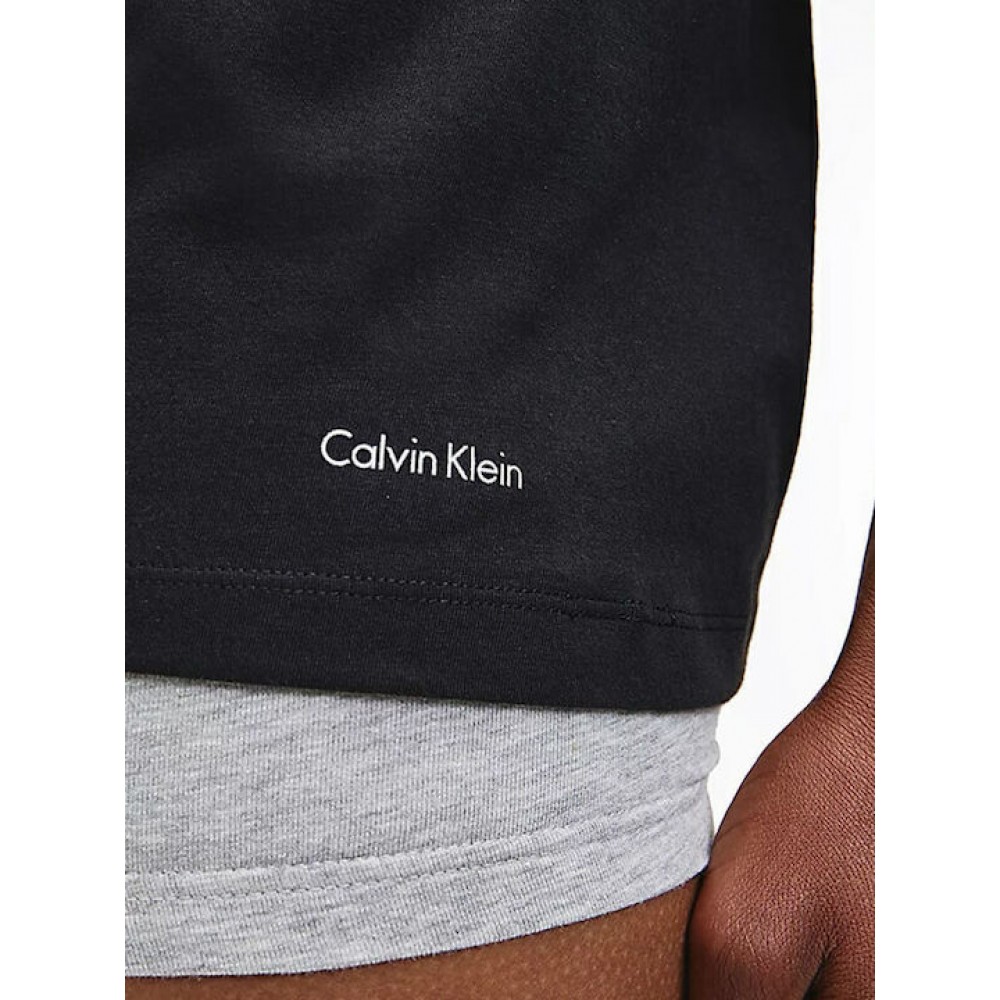Calvin Klein Ανδρικά Φανελάκια 3τεμ. Μαύρο - 000NB4011E-001