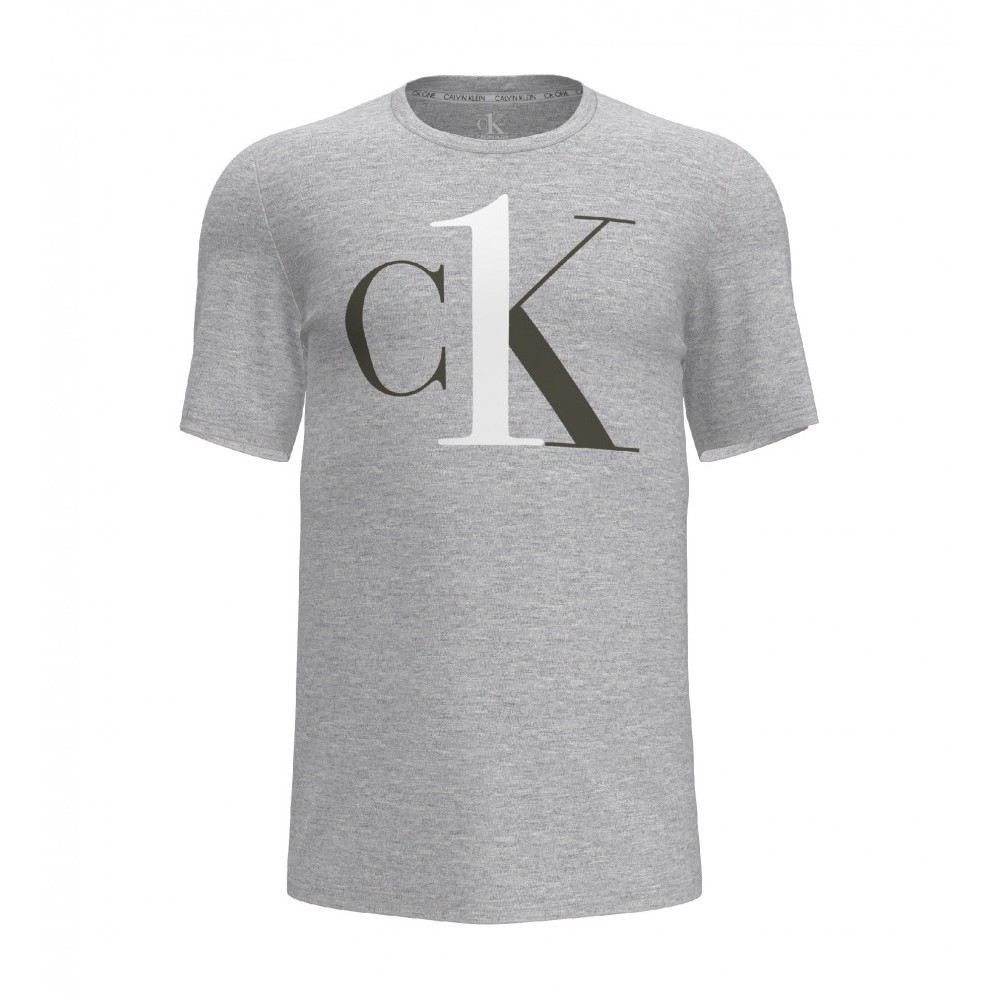 Calvin Klein Ανδρική Μπλούζα-Πυτζάμα Γκρι - 000NM1903E-IW7