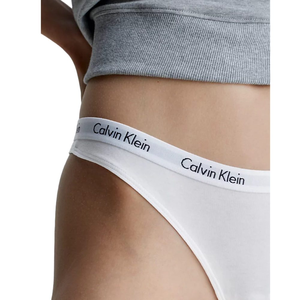 Calvin Klein Γυναικεία String 5τεμ. Μαύρο-Λευκό-Μπλε-Γκρι-Πορτοκαλί - 000QD3585E-HX2