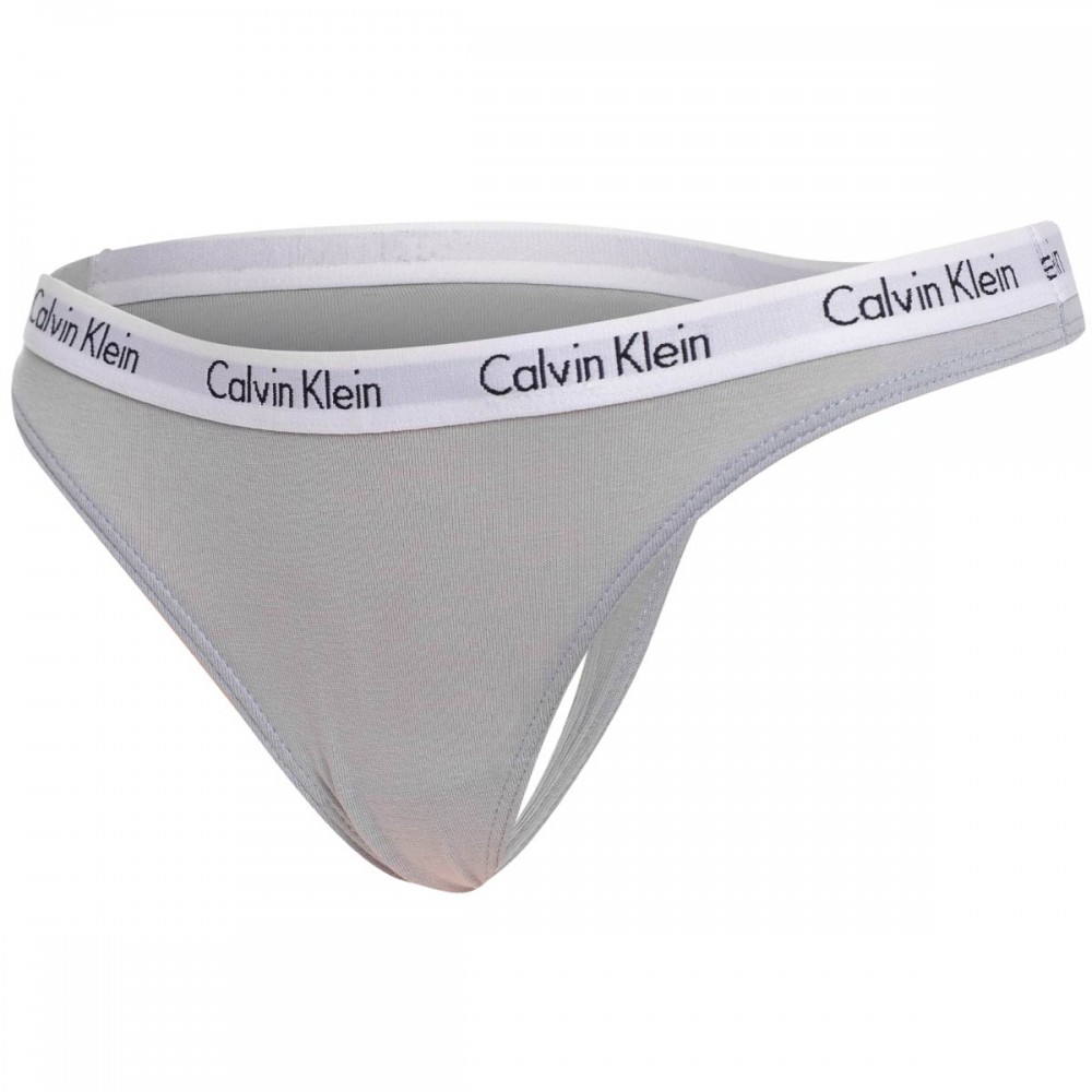 Calvin Klein Γυναικεία String 3τεμ. Mint-Κρεμ-Magenda - 000QD3587E-CFU