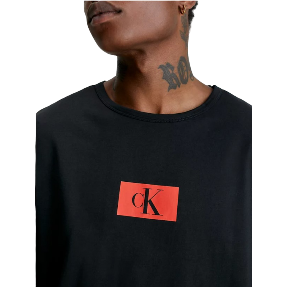 Calvin Klein Ανδρικό Σετ Πυτζάμα Μαύρο-Κόκκινο - 000ΝΜ2431Ε-ΒII