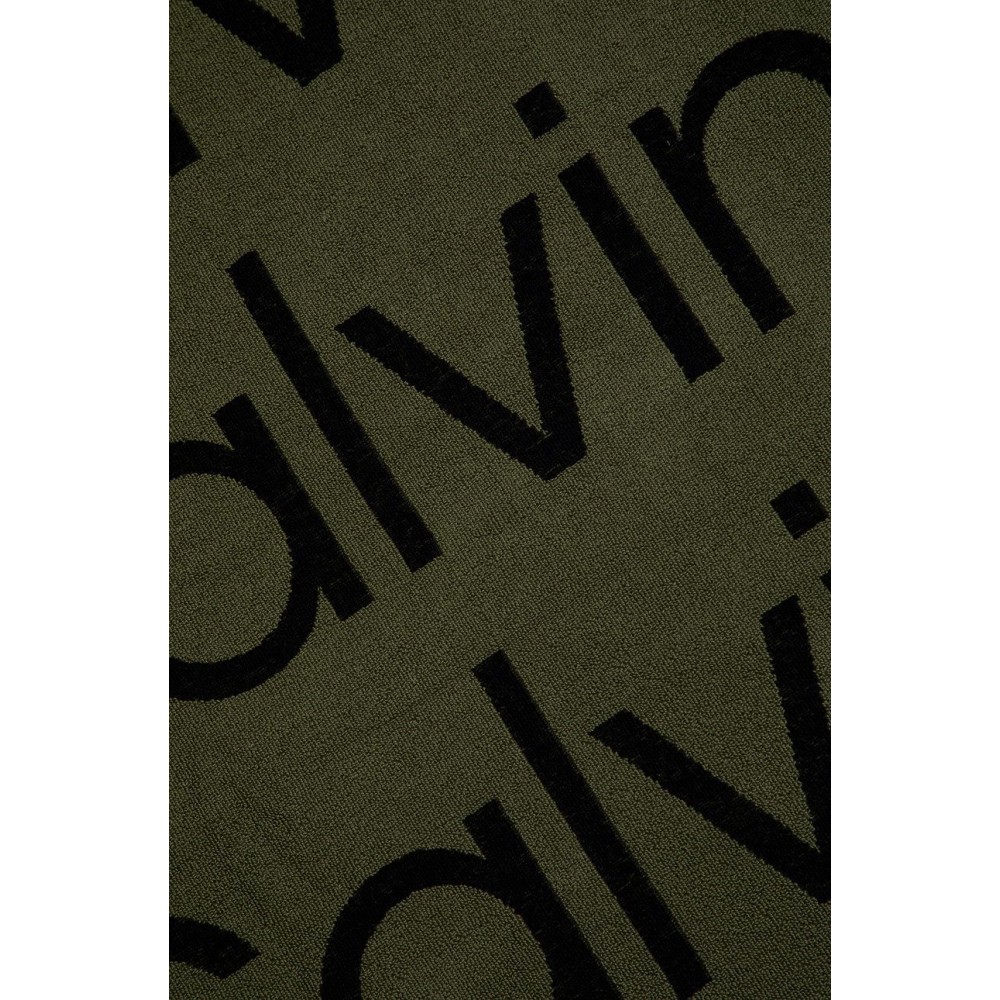 Calvin Klein Πετσέτα Θαλάσσης Χακί 170x93 - KU0KU0090-MSP