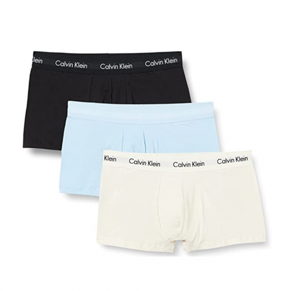 Calvin Klein Ανδρικά Boxer 3τεμ. Γαλάζιο-Μαύρο-Λευκό - 0000U2664G-IWC