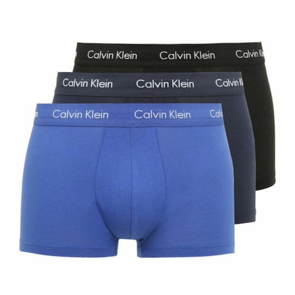 Calvin Klein Ανδρικά Boxer 3τεμ. Μπλε-Μαύρο-Μπλε Royal - U2664G-4KU