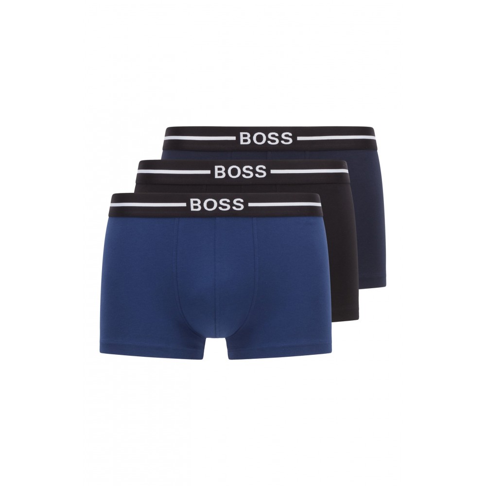 BOSS Ανδρικά Boxer 3τεμ. Μαύρο-Μπλε-Navy - 50460261-970