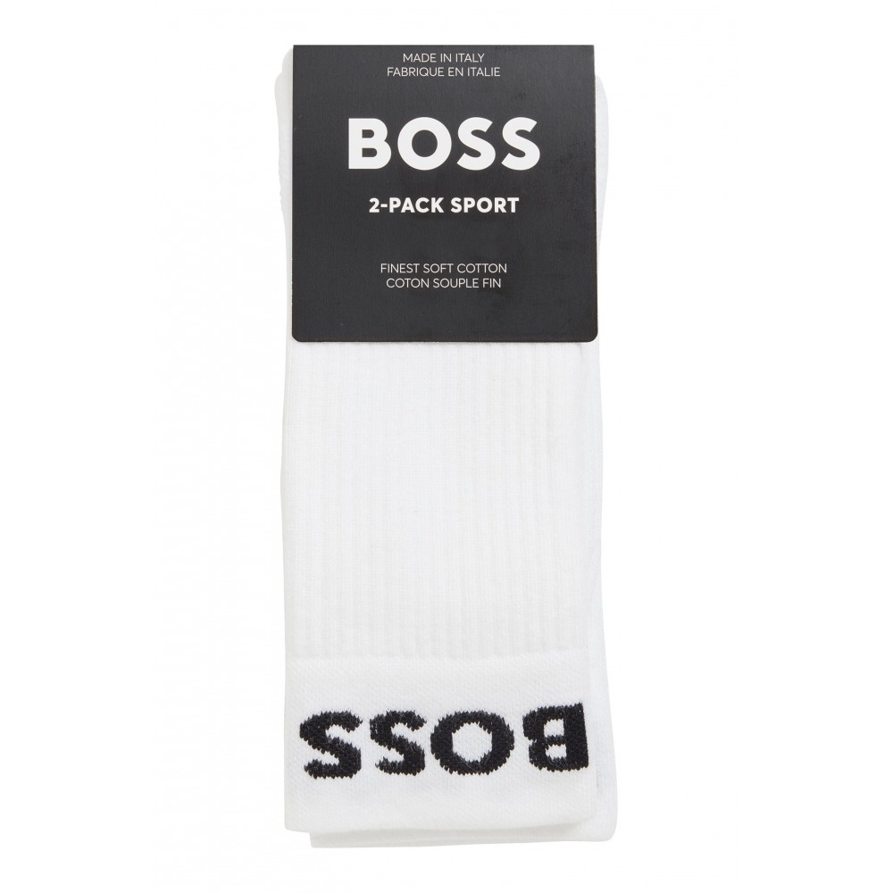 Boss Unisex Κάλτσες 2τεμ. Λευκό - 50469747-100