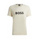 BOSS Ανδρικό Μπλουζάκι T-shirt Ανοιχτό Μπεζ - 50503276-131