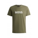 BOSS Ανδρικό Μπλουζάκι T-shirt Χακί - 50503276-250