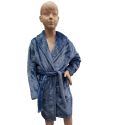 Minerva Παιδική Ρόμπα Βελούδο Αγόρι Μπλε - 61929-107